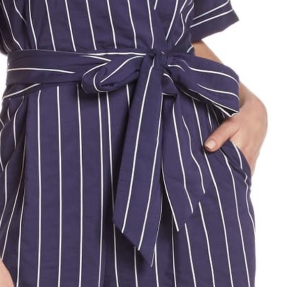 Chelsea 28 - Stripe Jumpsuit - Navy Size 4 - Picture 6 of 12